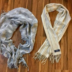 Neutral scarf set
